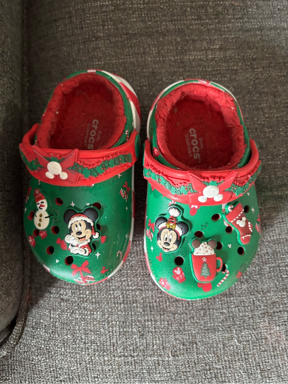 CROCS toddler Green and Red Mickey Holiday 2026